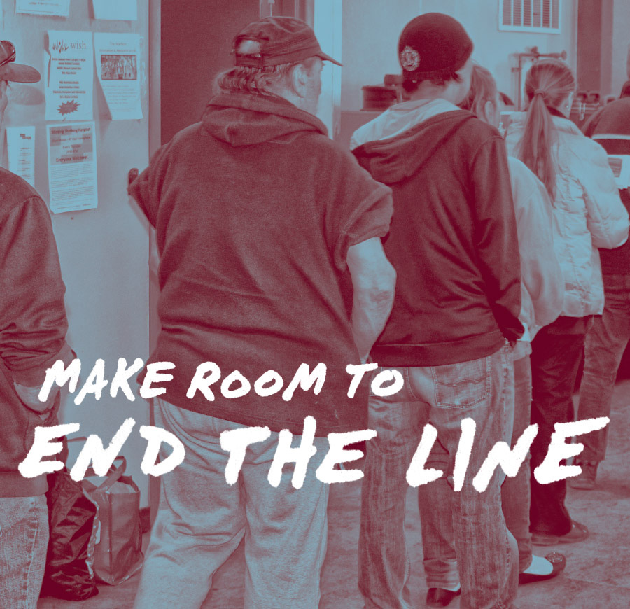 make room to end the line